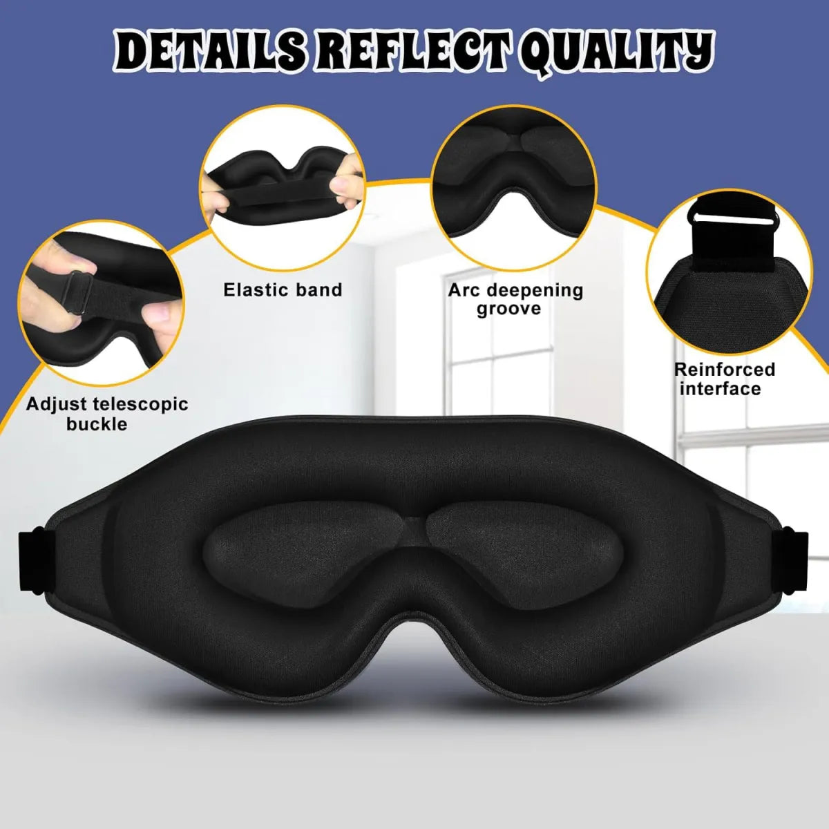 Three-Dimensional Sleep Eye Mask