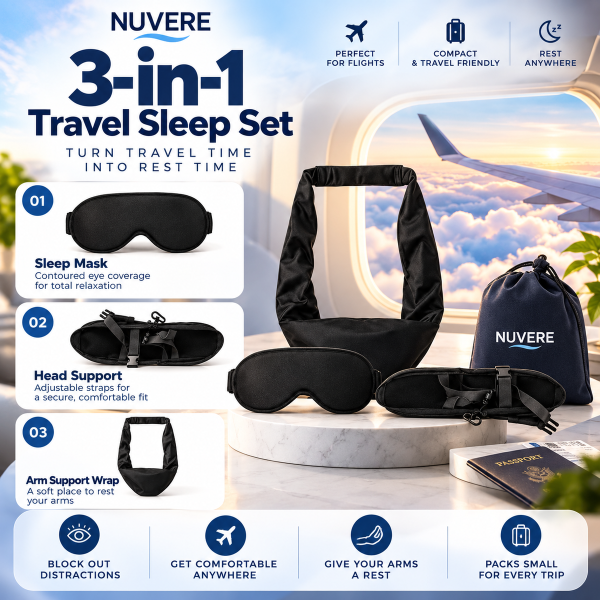Nuvere™ Travel Sleep Set